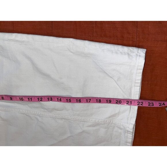 Boden White Denim Pencil Pockets & Button Closure Women's Skirt Size 4 - Picture 8 of 9